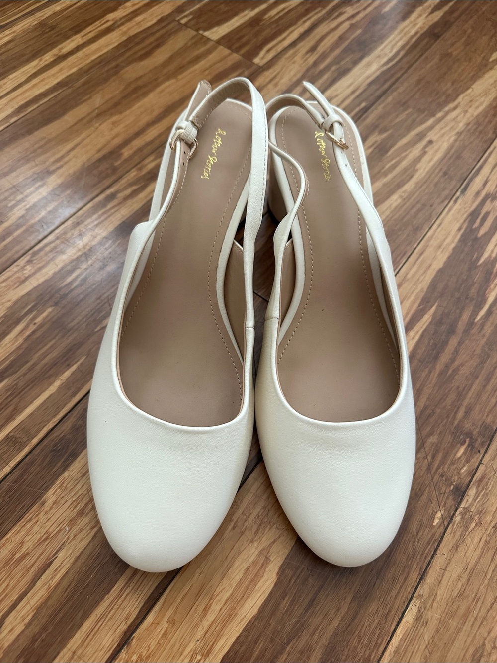 & Other Stories Cream Slingback Ballet Flats